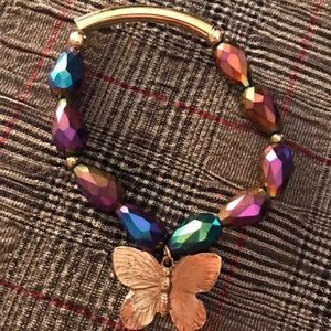 Butterfly stretch bracelet